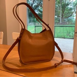 Madewell The Sydney Shoulder Bag Burnished Caramel